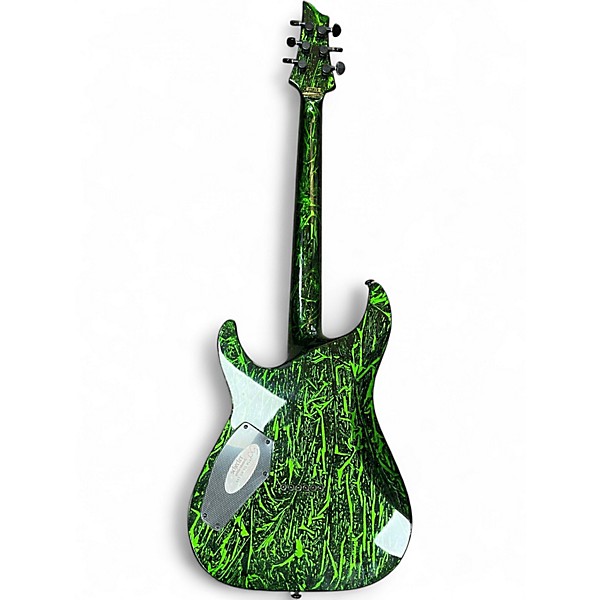 Used Schecter Guitar Research C1 SILVER MOUNTAIN TOXIC VENOM Solid Body Electric Guitar