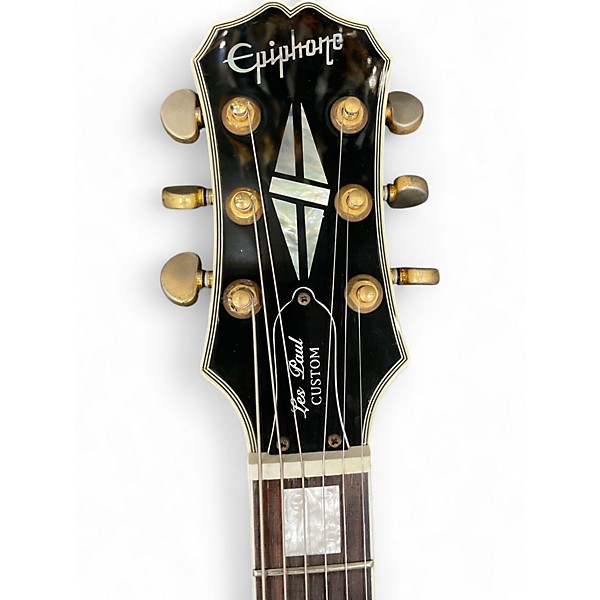 Used Epiphone Les Paul Custom Alpine White Solid Body Electric Guitar