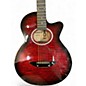 Used Nikko 3896 Bowl Back Acoustic Guitar Red Sunburst Acoustic Guitar