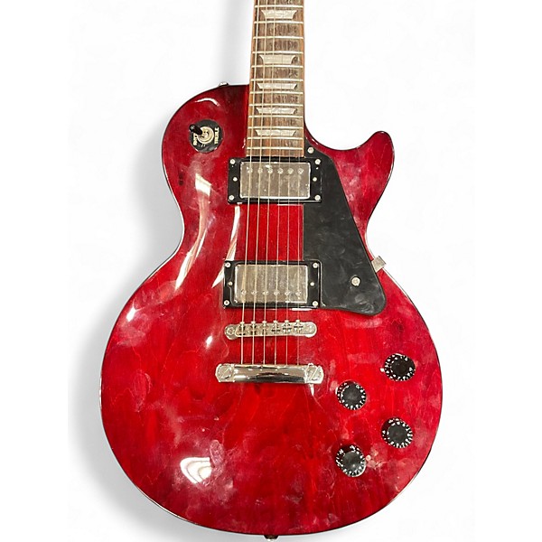 Used Epiphone Les Paul Studio Crimson Red Trans Solid Body Electric Guitar