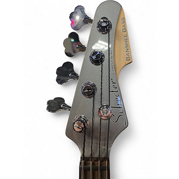 Used Schecter Guitar Research Banshee Bass Carbon Grey Electric Bass Guitar