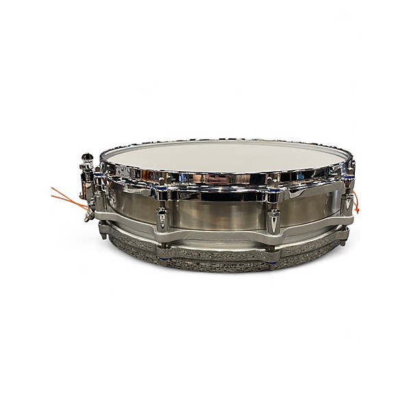 Used Pearl 14X3.5 Free Floating Snare Metallic Silver Drum
