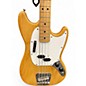Vintage 1975 Fender Mustang Bass Natural Electric Bass Guitar