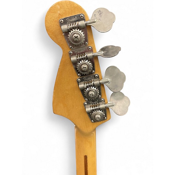 Vintage 1975 Fender Mustang Bass Natural Electric Bass Guitar