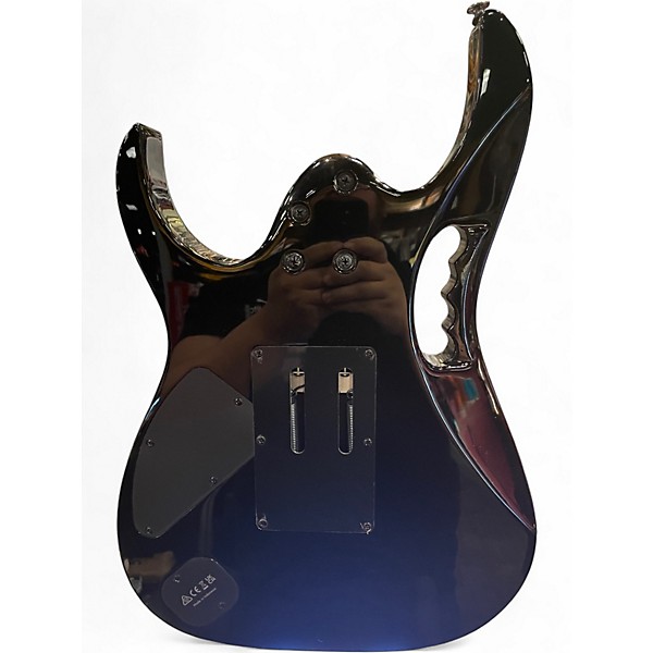 Used Ibanez JEM77P Blue Floral Pattern Solid Body Electric Guitar