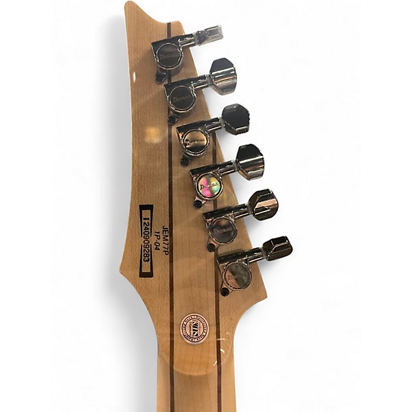 Used Ibanez JEM77P Blue Floral Pattern Solid Body Electric Guitar