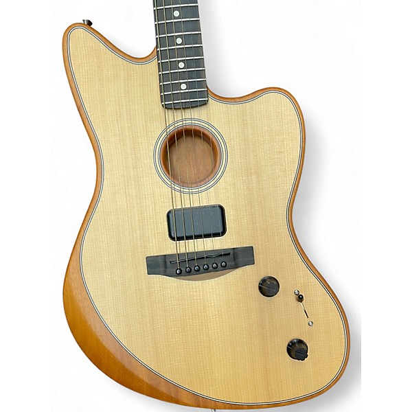 Used Fender American Acoustasonic JAZZMASTER Natural Acoustic Guitar