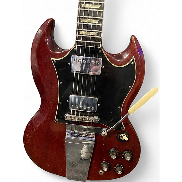 Vintage 1969 Gibson SG Standard with Maestro Vibrato Red Solid Body Electric Guitar