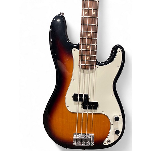 Used Fender Standard Precision Bass Brown Sunburst Electric Bass Guitar