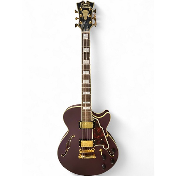 Used D'Angelico DLX Purple Hollow Body Electric Guitar