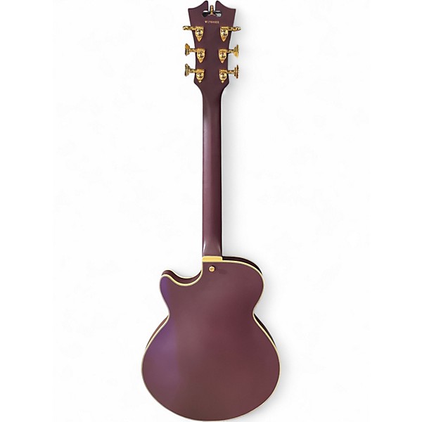 Used D'Angelico DLX Purple Hollow Body Electric Guitar