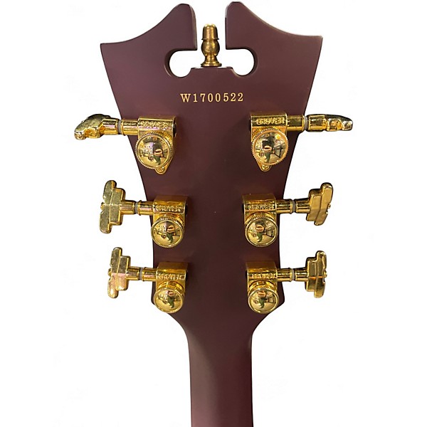 Used D'Angelico DLX Purple Hollow Body Electric Guitar