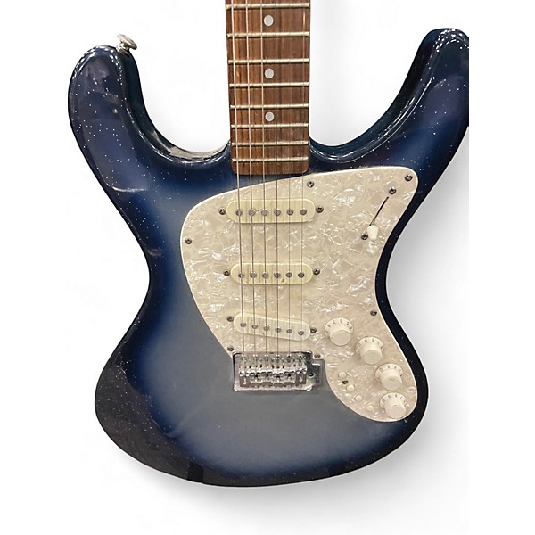 Used Danelectro DANOBLASTER BLUE SPARKLE Solid Body Electric Guitar