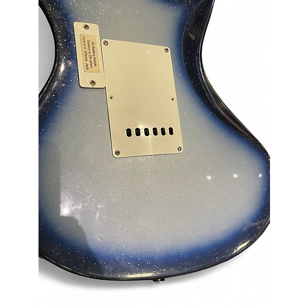 Used Danelectro DANOBLASTER BLUE SPARKLE Solid Body Electric Guitar