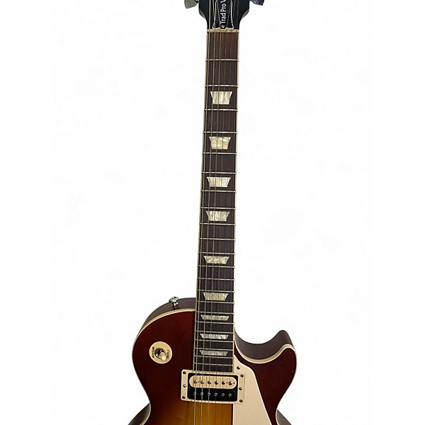 Used Gibson Les Paul Traditional Pro V Iced Tea Burst Solid Body Electric Guitar