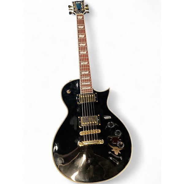 Used ESP LTD EC256 Black and Gold Solid Body Electric Guitar