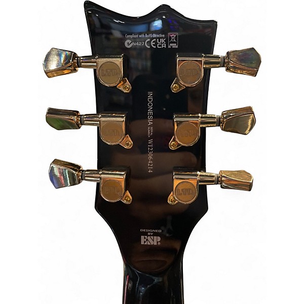 Used ESP LTD EC256 Black and Gold Solid Body Electric Guitar