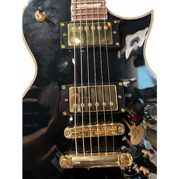 Used ESP LTD EC256 Black and Gold Solid Body Electric Guitar