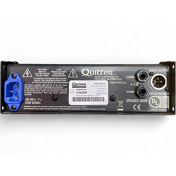 Used Quilter Labs Overdrive 200 Solid State Guitar Amp Head