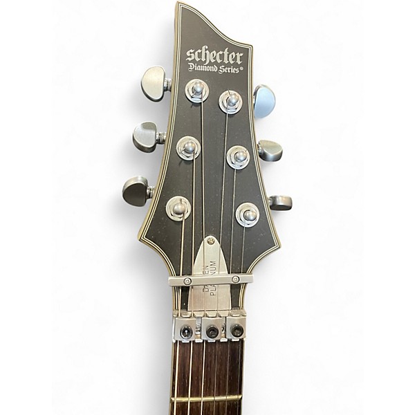 Used Schector damien platinum  Satin Black Solid Body Electric Guitar