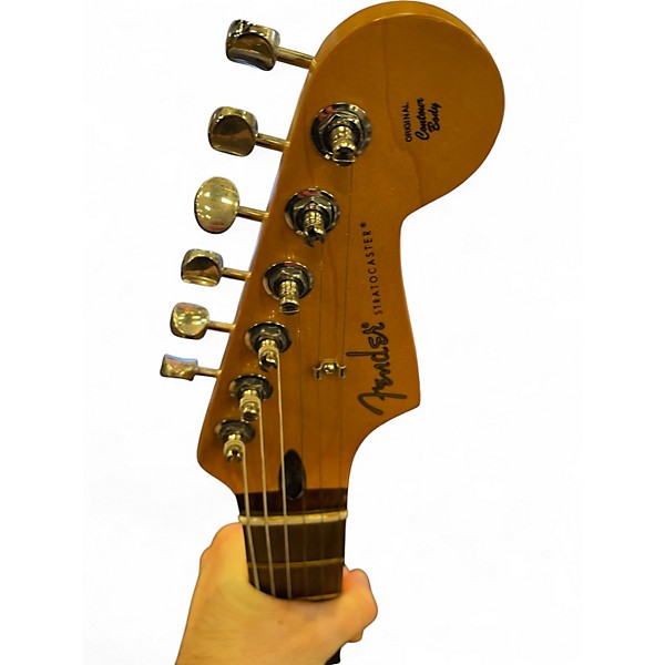 Used Fender Player Stratocaster Candy Apple Red Solid Body Electric Guitar