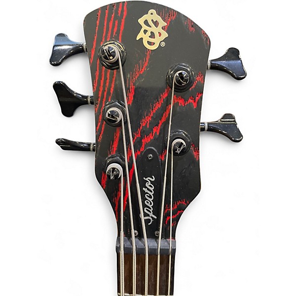 Used Spector NS PULSE 2 RED SANDBLASTED Electric Bass Guitar