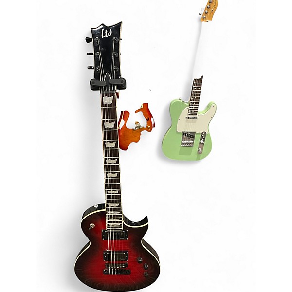 Used ESP LTD Eclipse II Red Solid Body Electric Guitar