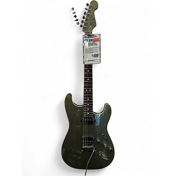 Used Fender MIJ Modern Stratocaster Jasper Olive Metallic Solid Body Electric Guitar