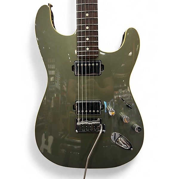 Used Fender MIJ Modern Stratocaster Jasper Olive Metallic Solid Body Electric Guitar