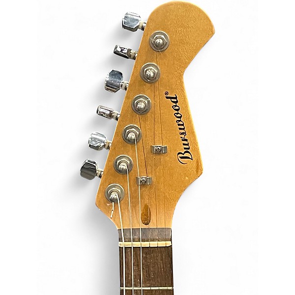 Used Burswood 08A07 Black Solid Body Electric Guitar