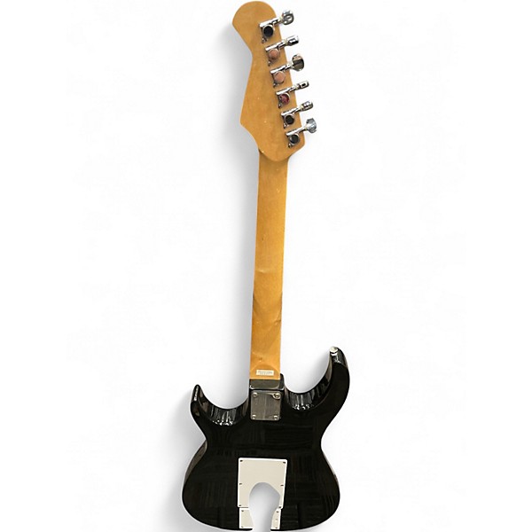 Used Burswood 08A07 Black Solid Body Electric Guitar