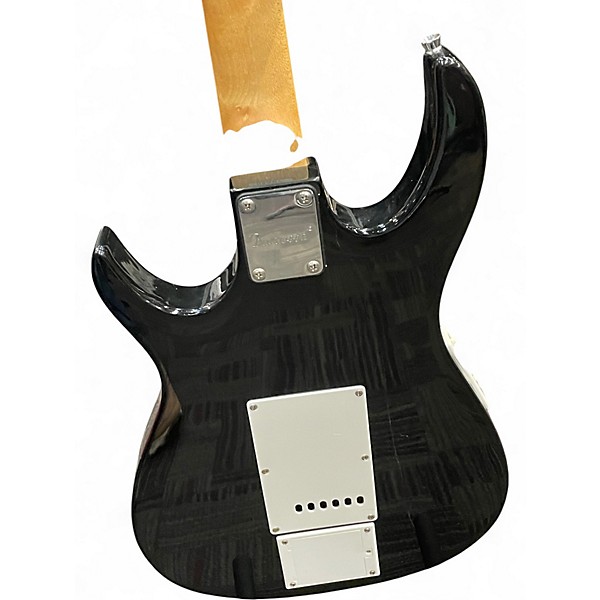 Used Burswood 08A07 Black Solid Body Electric Guitar