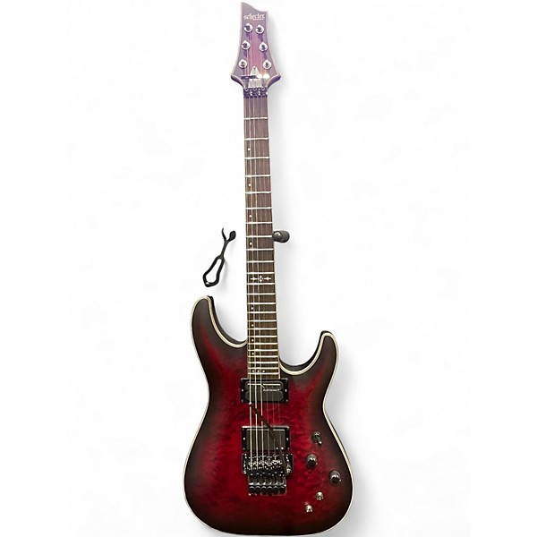 Used Schecter Guitar Research C1 FR PLATINUM Red Solid Body Electric Guitar