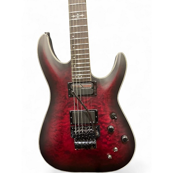 Used Schecter Guitar Research C1 FR PLATINUM Red Solid Body Electric Guitar