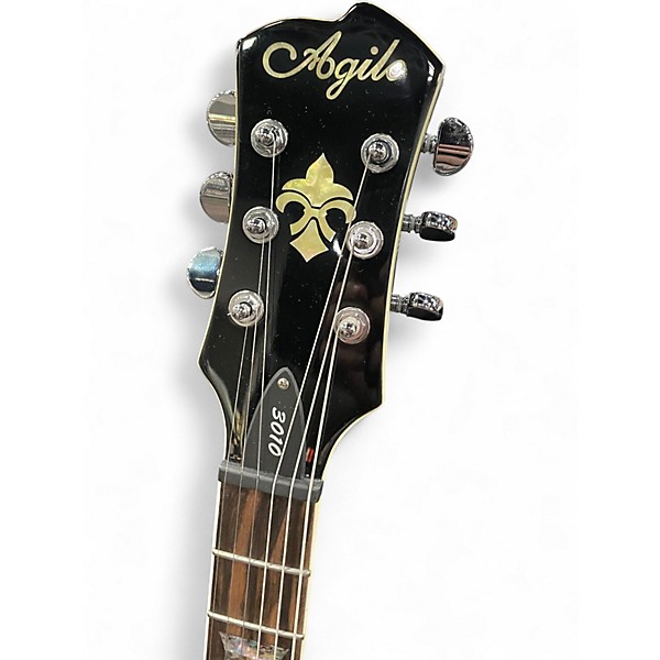 Used Agile 3010LH Black Hollow Body Electric Guitar