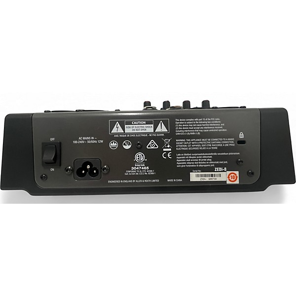 Used Allen & Heath ZEDi8 Unpowered Mixer