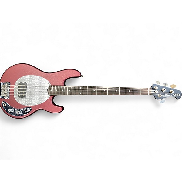 Used Ernie Ball Music Man Stingray SUB Bass Maroon Electric Bass Guitar