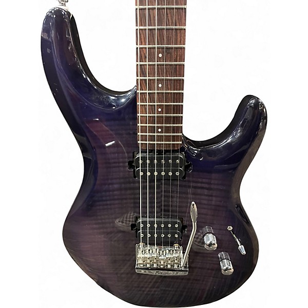 Used Sterling by Music Man LUKE Blue Solid Body Electric Guitar