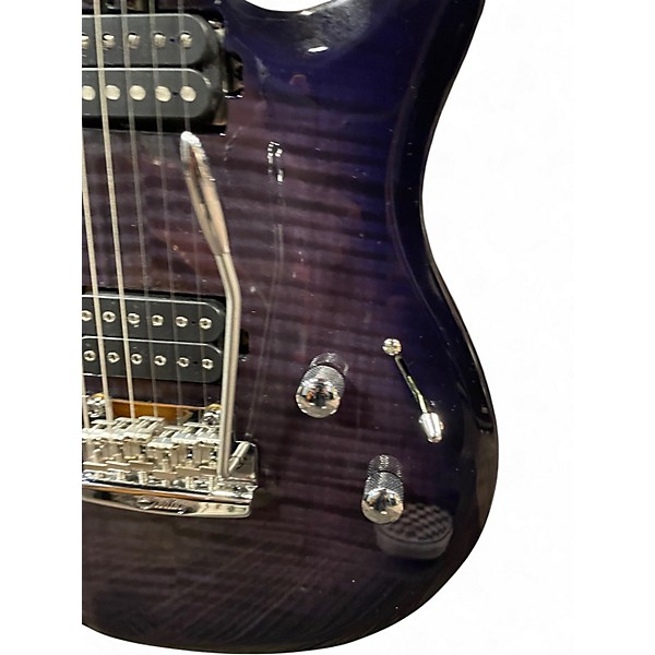 Used Sterling by Music Man LUKE Blue Solid Body Electric Guitar