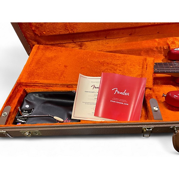 Used Fender 1961 American Vintage II Stratocaster Fiesta Red Solid Body Electric Guitar