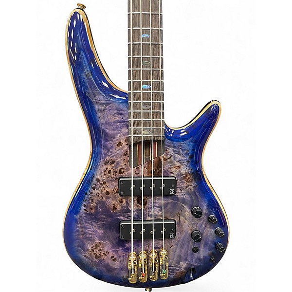 Used Ibanez SR2600 Cerulean Blue Electric Bass Guitar
