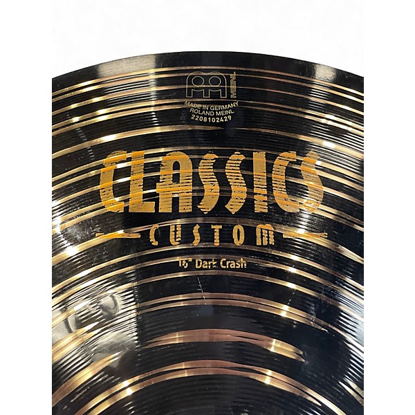 Used MEINL 16in Classics Custom Dark Crash Cymbal