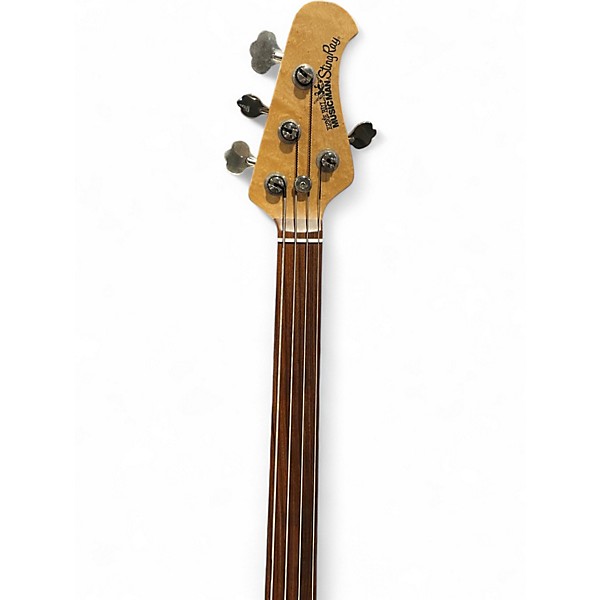 Used Ernie Ball Music Man Stingray 4 String Fretless Black Electric Bass Guitar