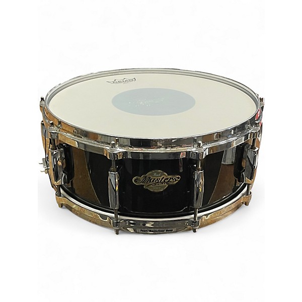 Used Pearl 14X5.5 Masters MCX Transparent Black Lacquer Drum