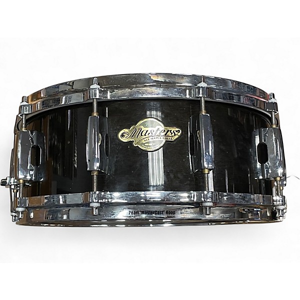 Used Pearl 14X5.5 Masters MCX Transparent Black Lacquer Drum