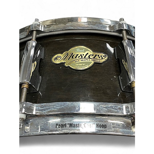 Used Pearl 14X5.5 Masters MCX Transparent Black Lacquer Drum