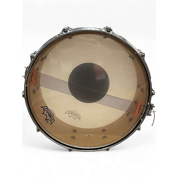 Used Pearl 14X5.5 Masters MCX Transparent Black Lacquer Drum