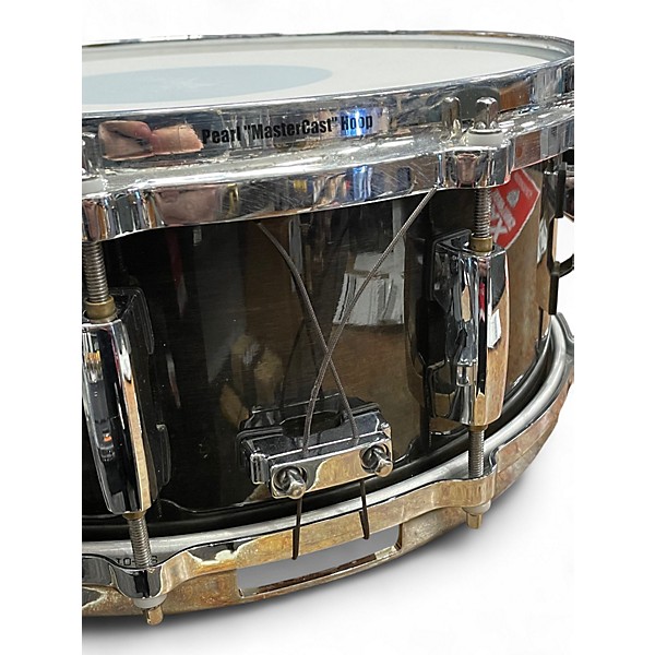 Used Pearl 14X5.5 Masters MCX Transparent Black Lacquer Drum