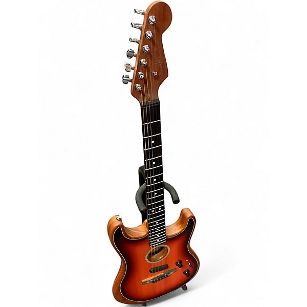 Used Fender American Acoustasonic Stratocaster 3 Color Sunburst Acoustic Electric Guitar
