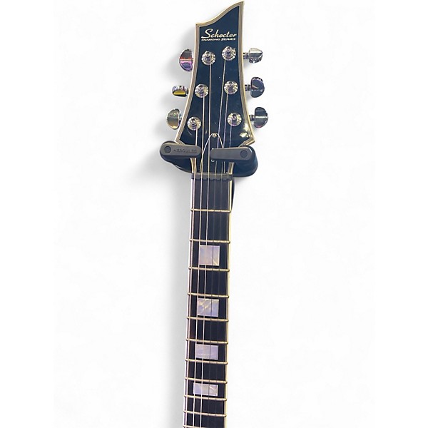 Used Schecter Guitar Research CUSTOM V-1 Trans Purple Solid Body Electric Guitar